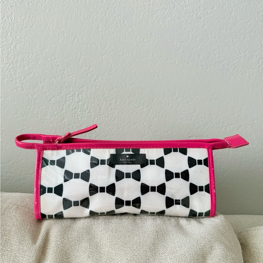 SOLD Kate Spade bow Cosmetic toiletry Bag